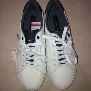 Tommy Hilfiger white leather shoes